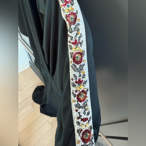 Zara • M • forest green jumpsuit w/ shoulder gems - Picture 7 of 8